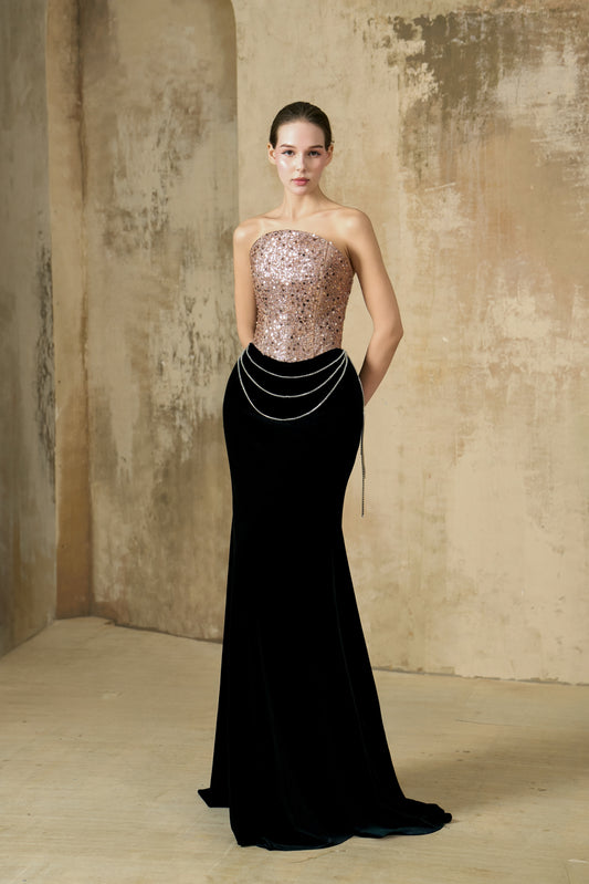 SEQUIN EMPRESS – Corset Mermaid Gown