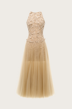 Nude Serenade Maxi Dress