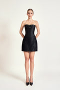 Crystal Noir Mini Dress