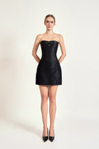 Crystal Noir Mini Dress