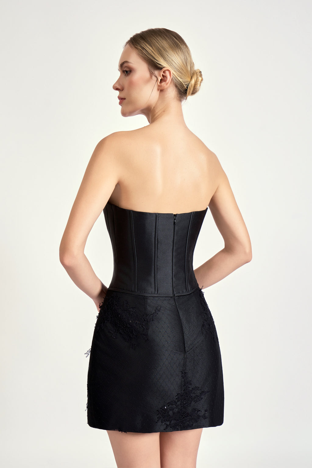 Crystal Noir Mini Dress