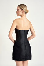Crystal Noir Mini Dress
