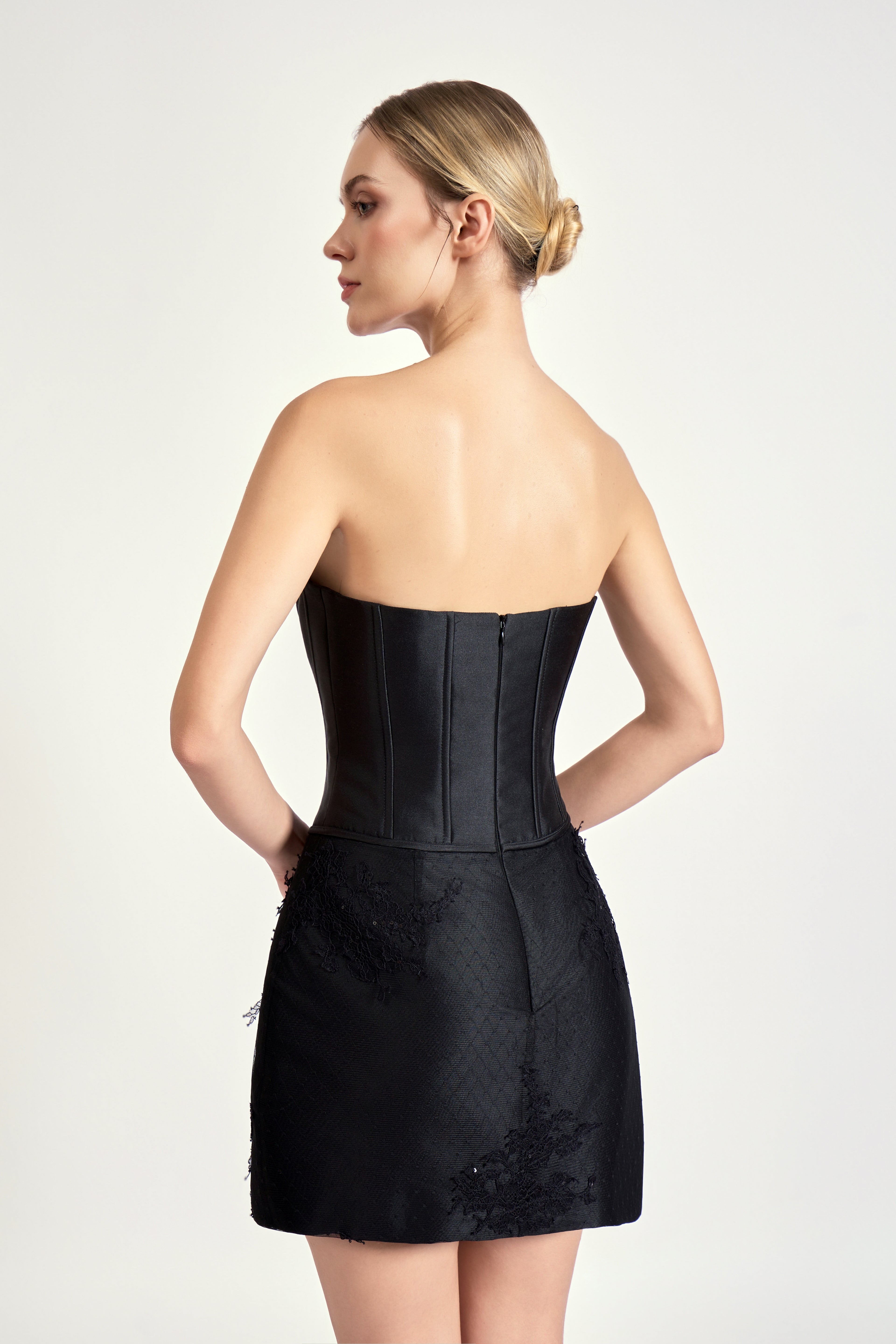 Crystal Noir Mini Dress