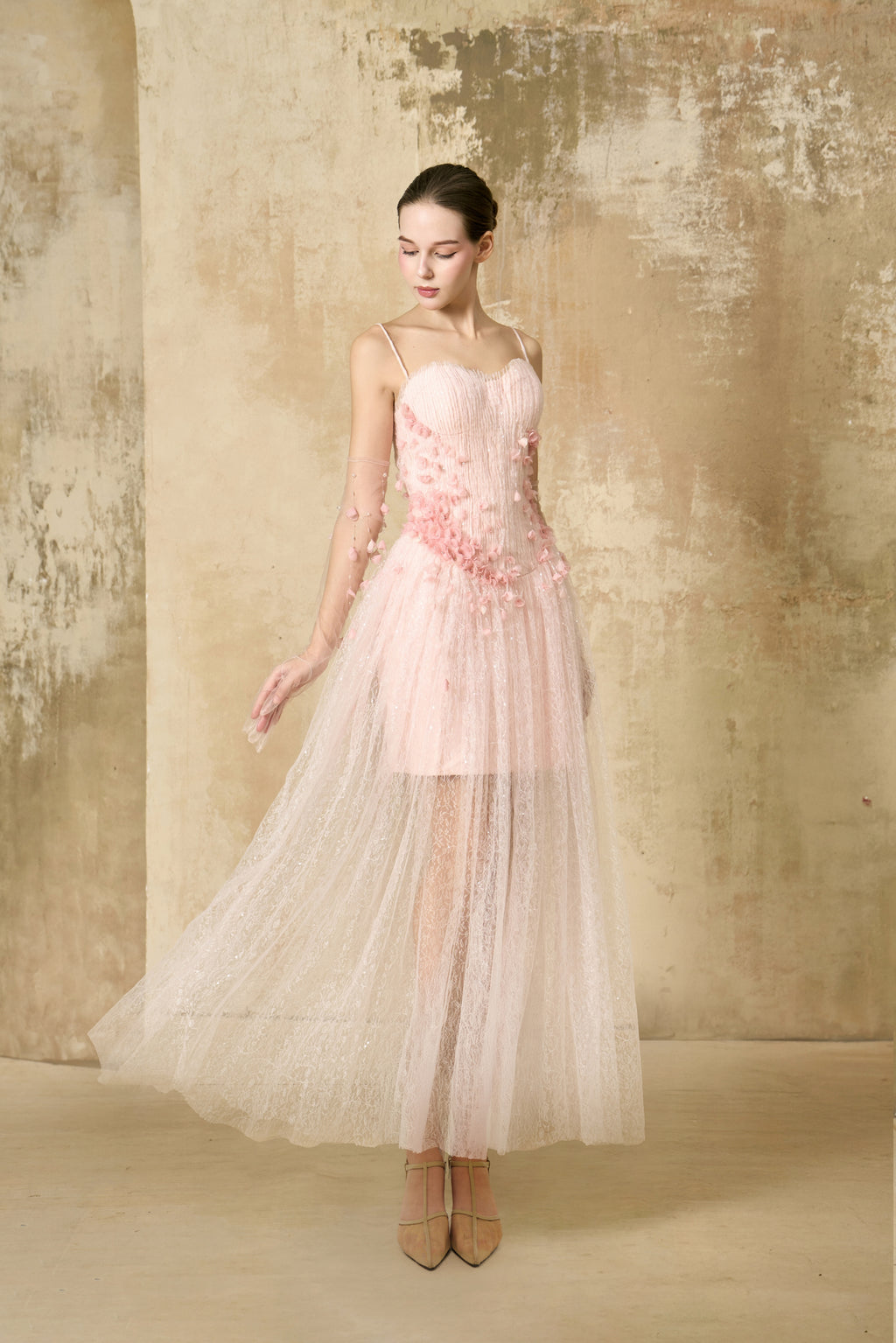 Blush Cascade Midi
