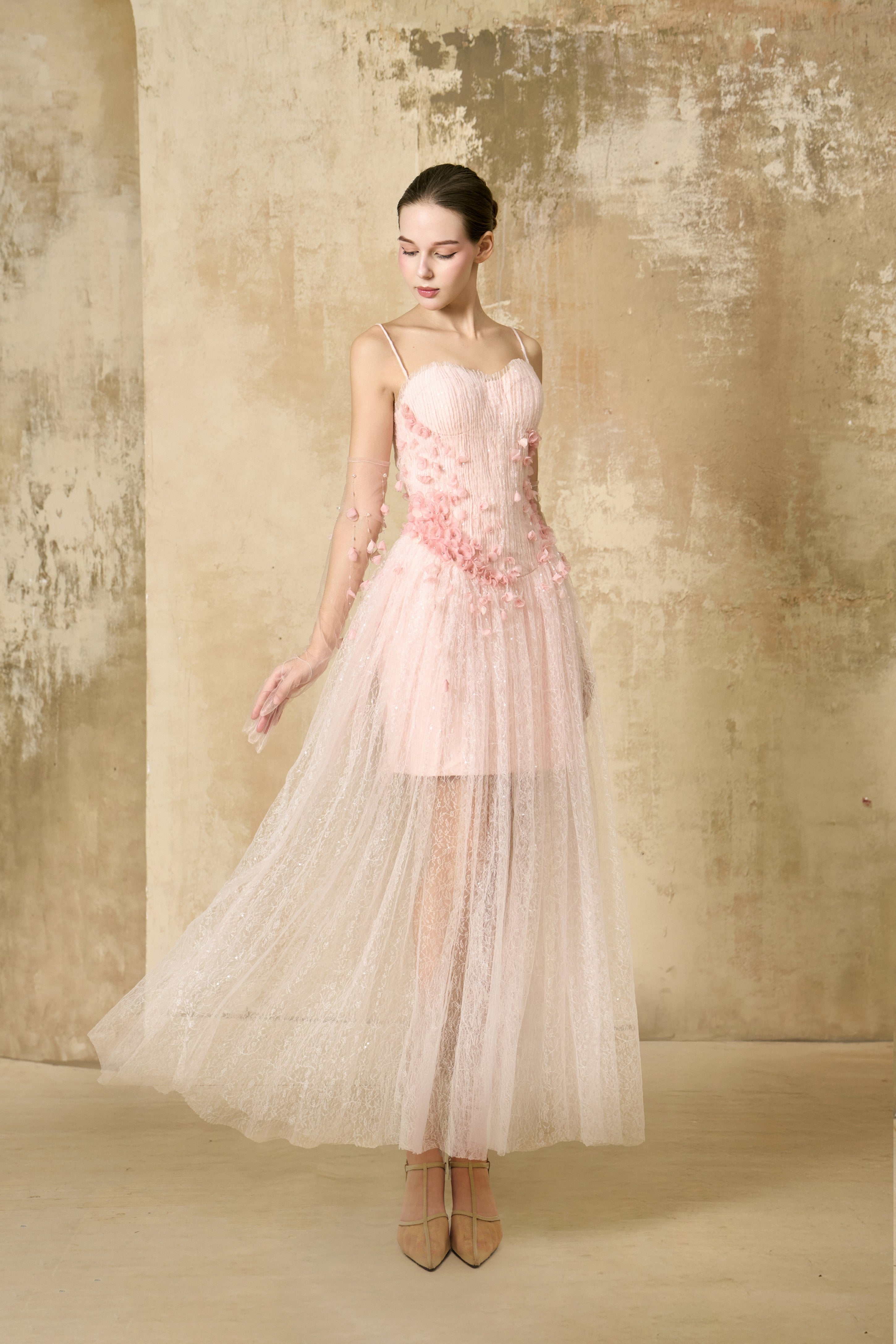 Blush Cascade Midi