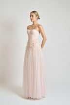 Blush Petal Shimmer Dress