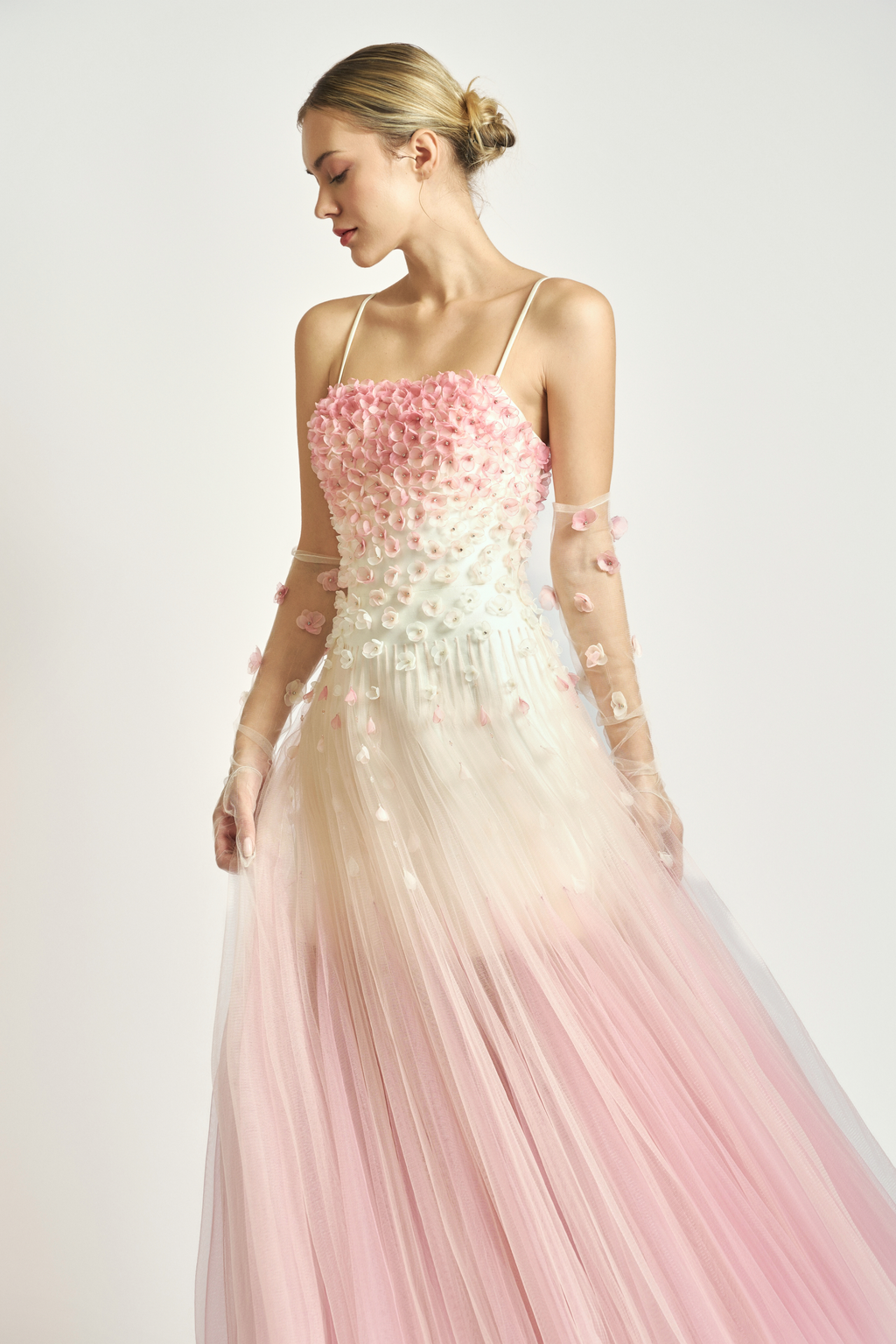Floral Tulle Midi Dress