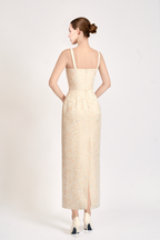 Crystal Embellished Midi Dress
