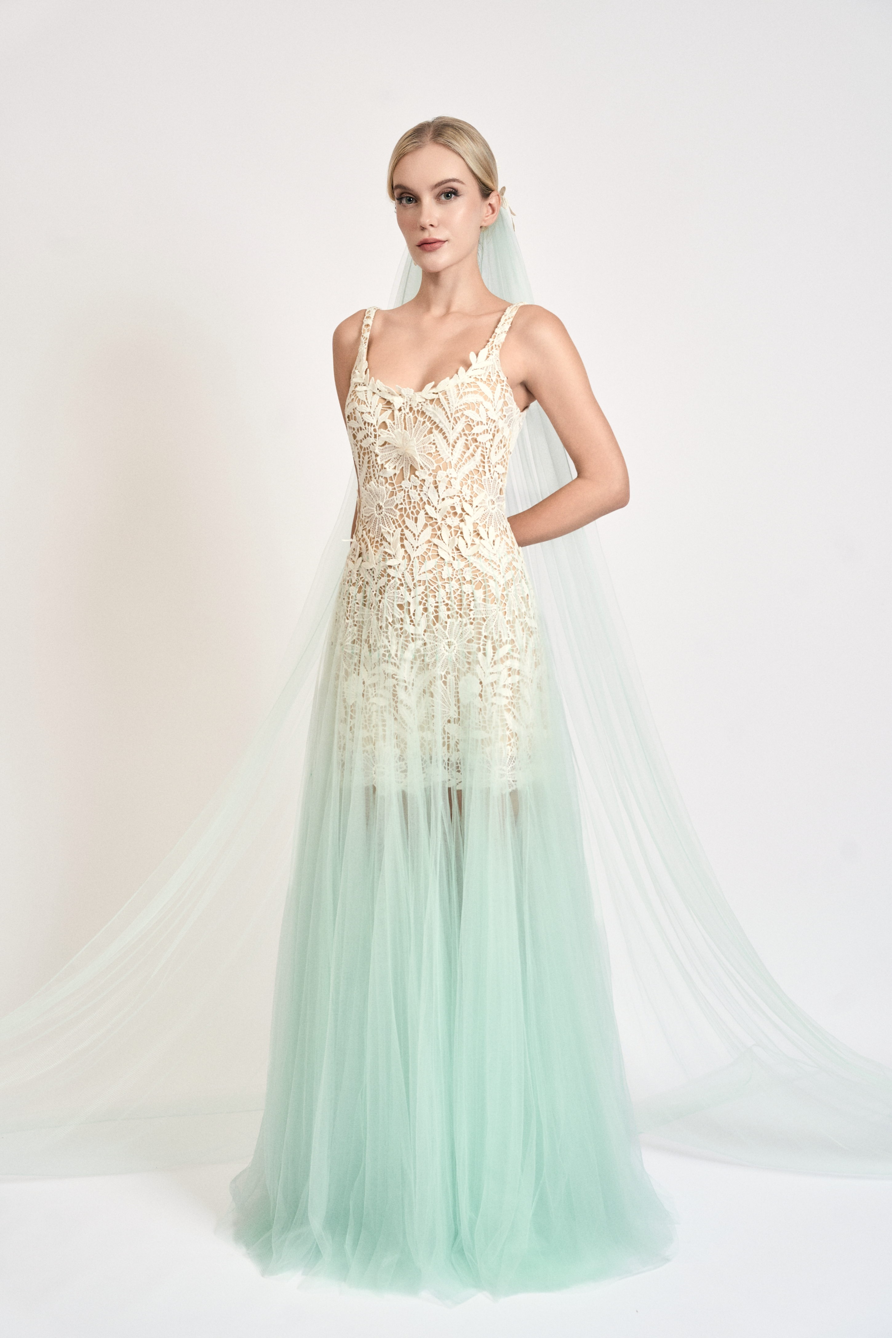 Mint Bloom Maxi Dress