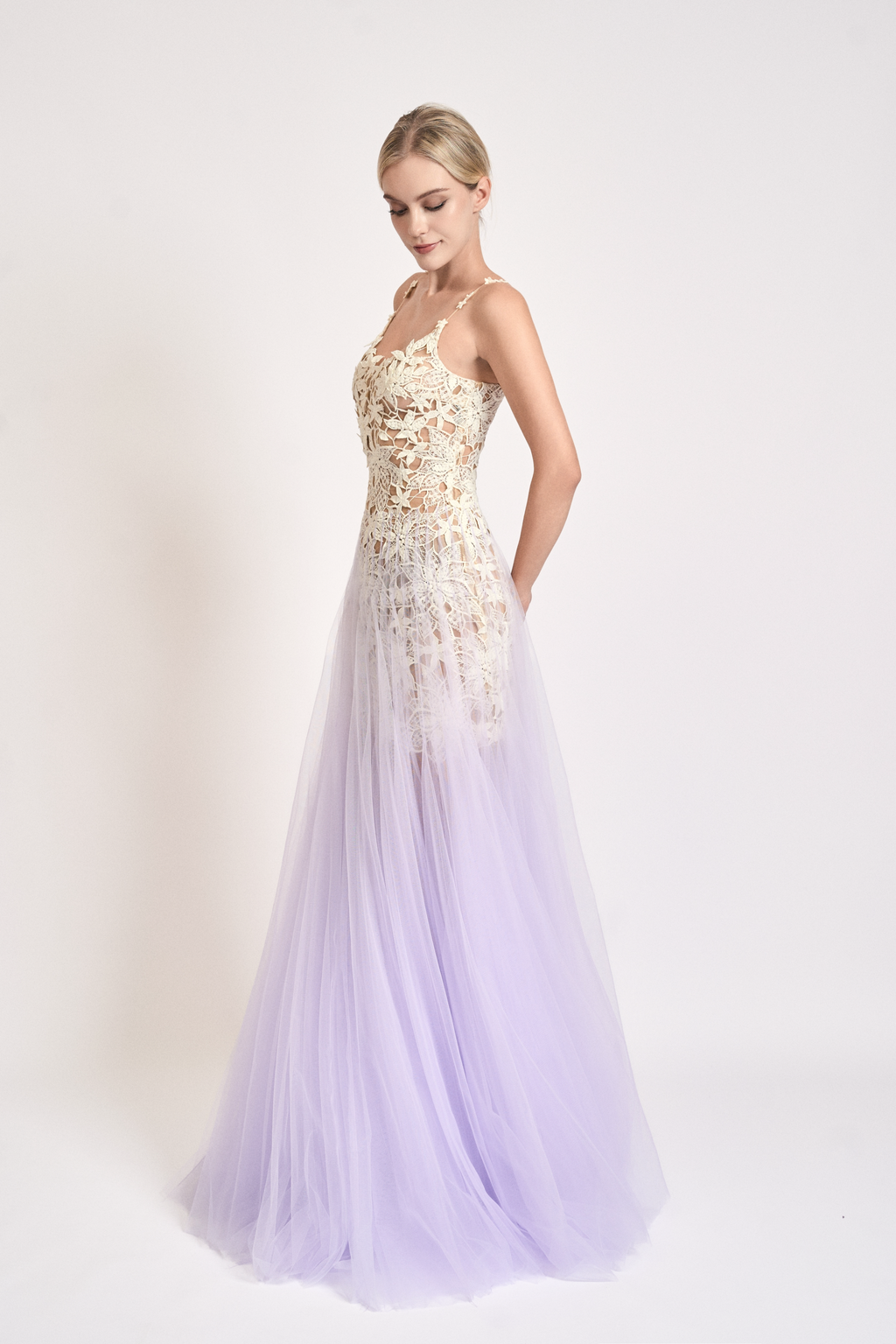 Violet Bloom Maxi Dress