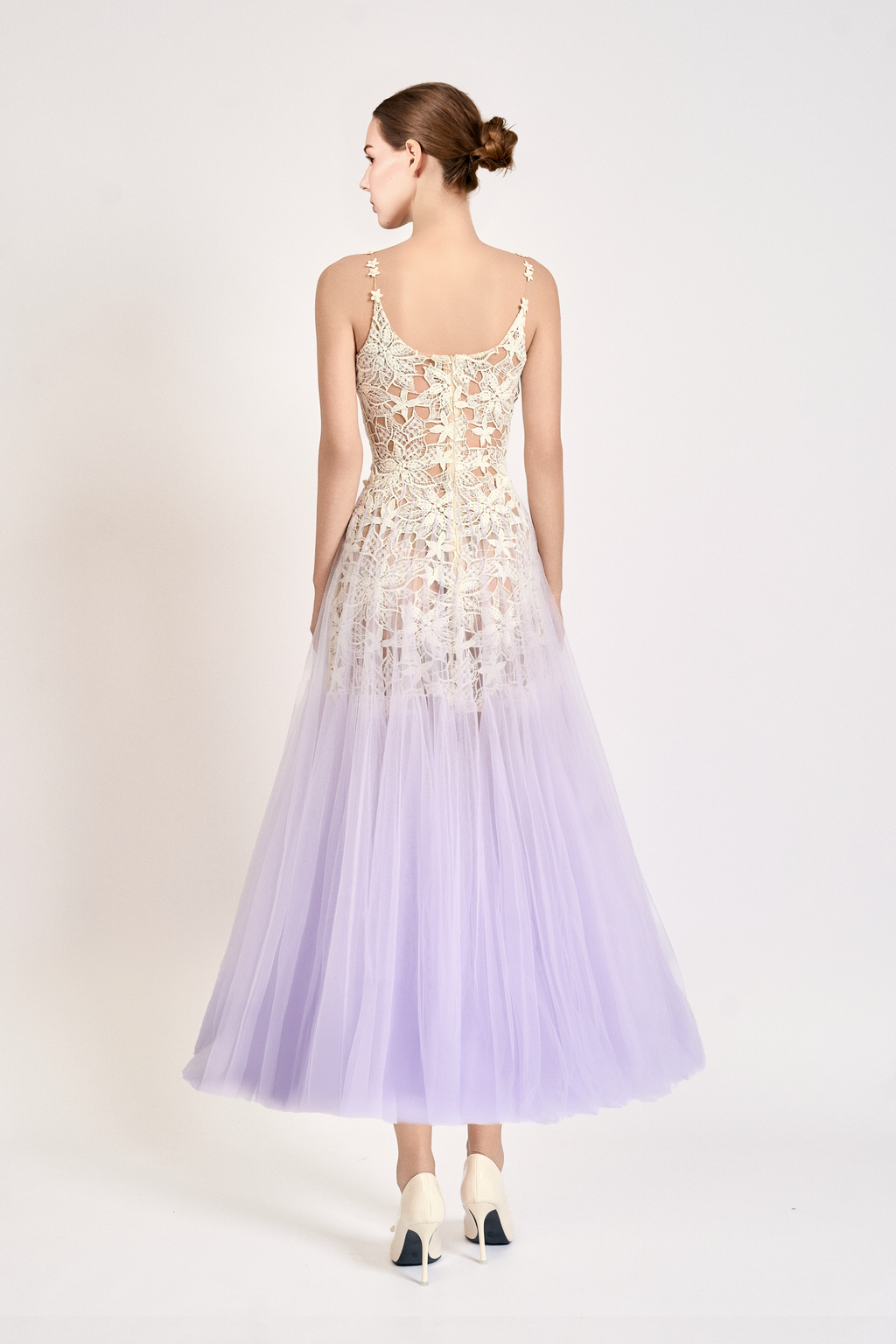 Violet Bloom Midi Dress