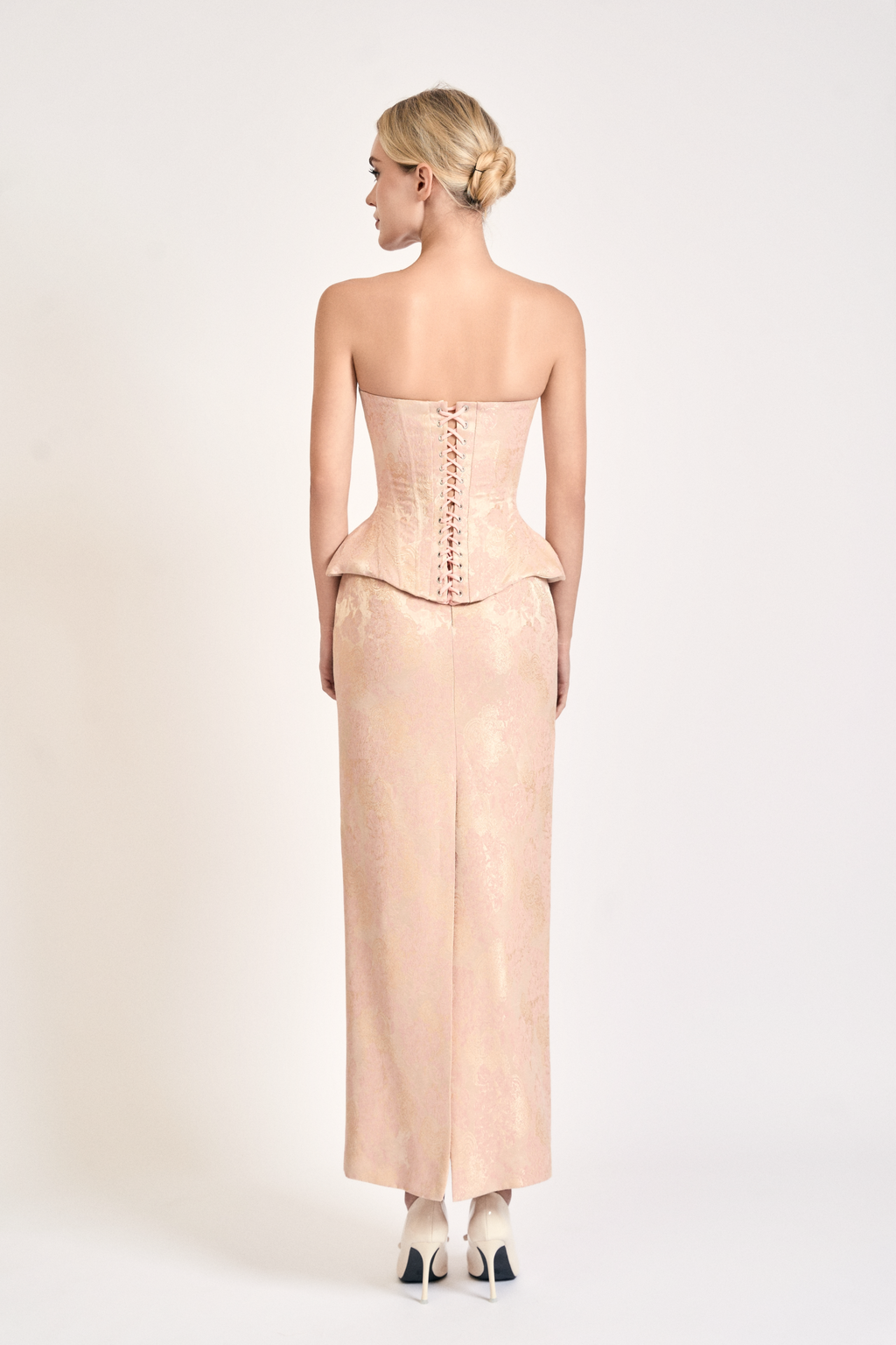 Sculpted Brocade Skirt