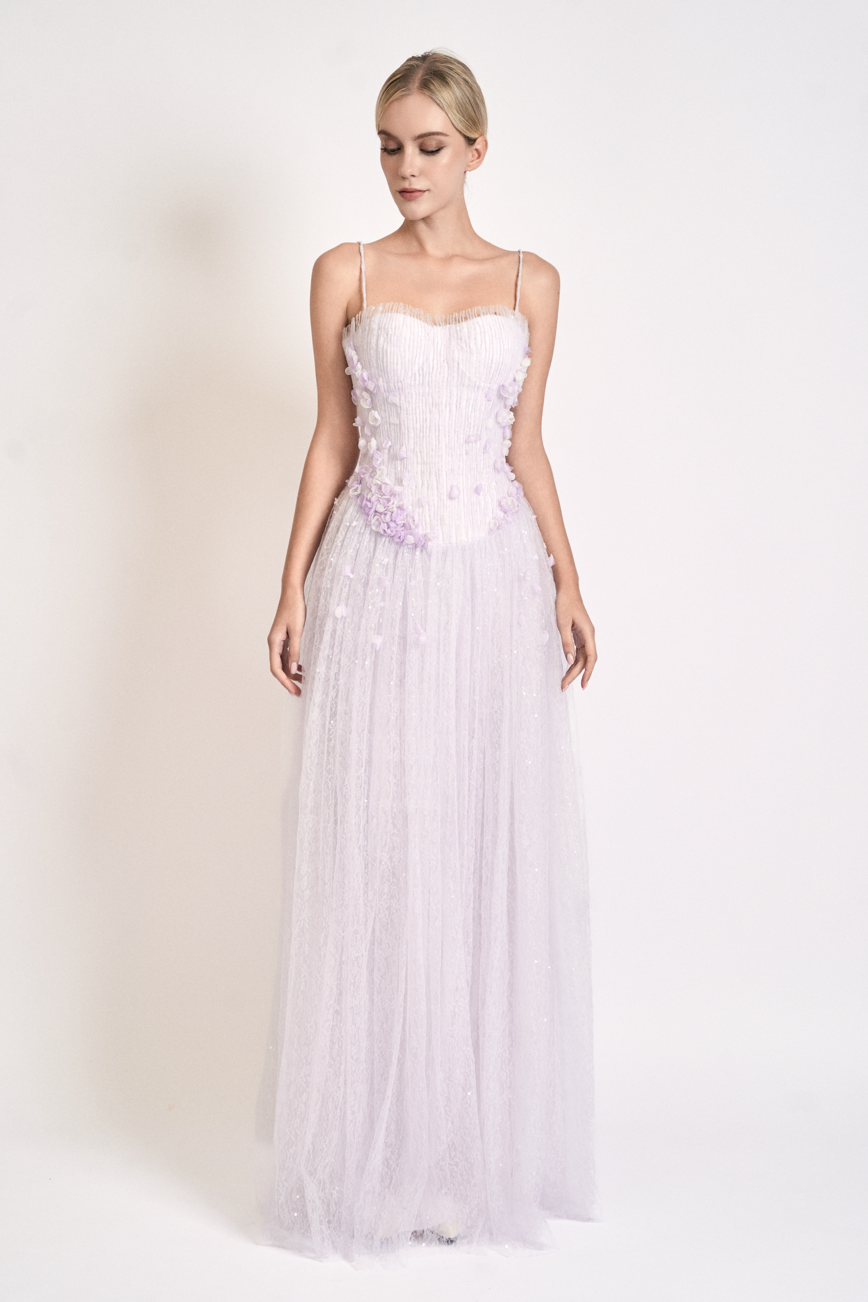 Lavender Whisper Maxi Gown