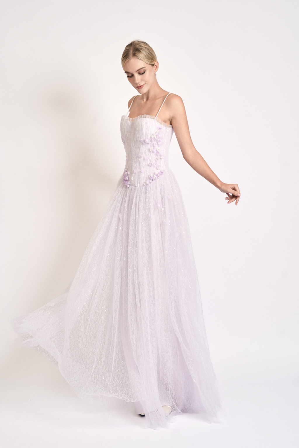 Lavender Whisper Maxi Gown