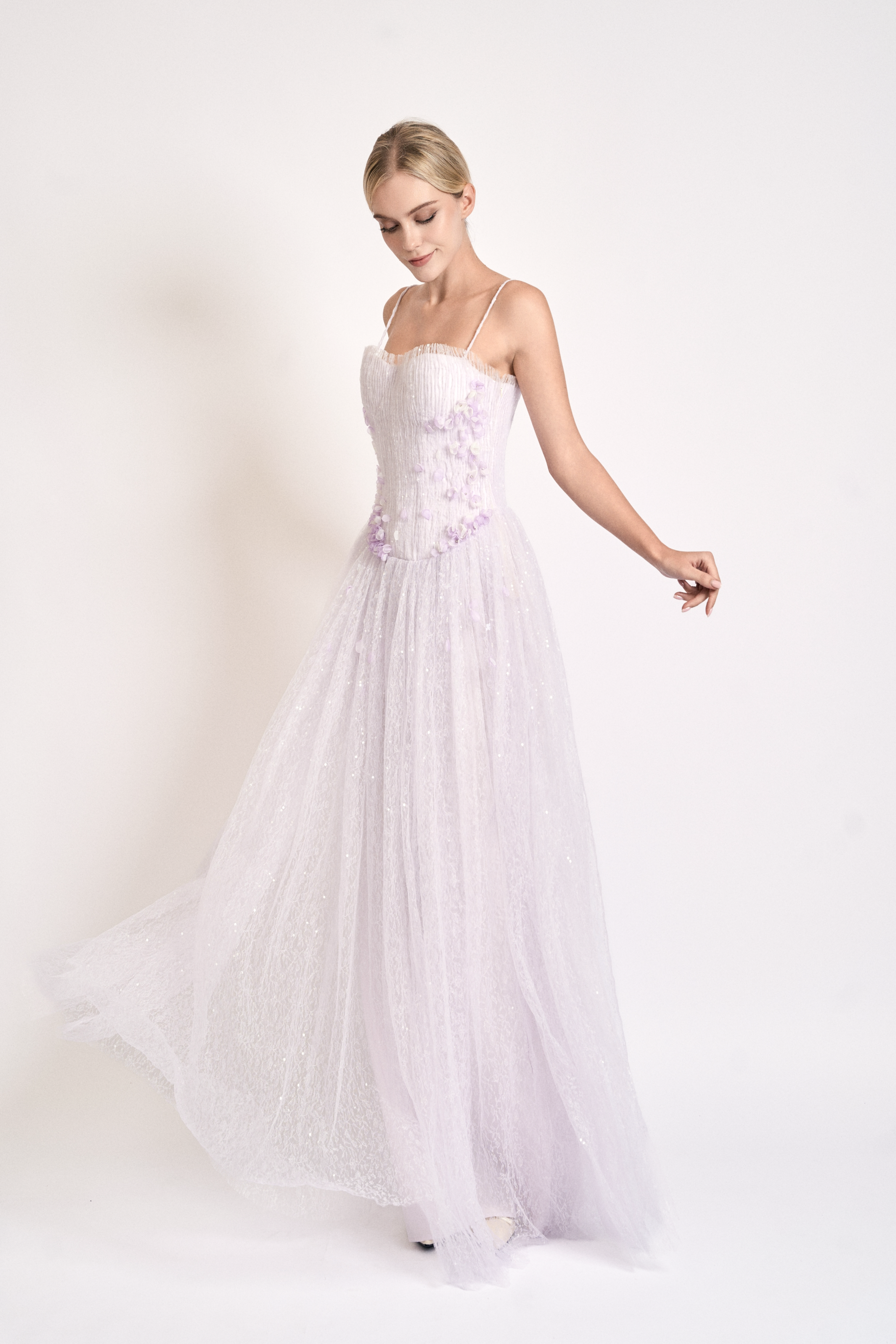 Lavender Whisper Maxi Gown