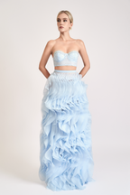 Beaded Strapless Corset Top