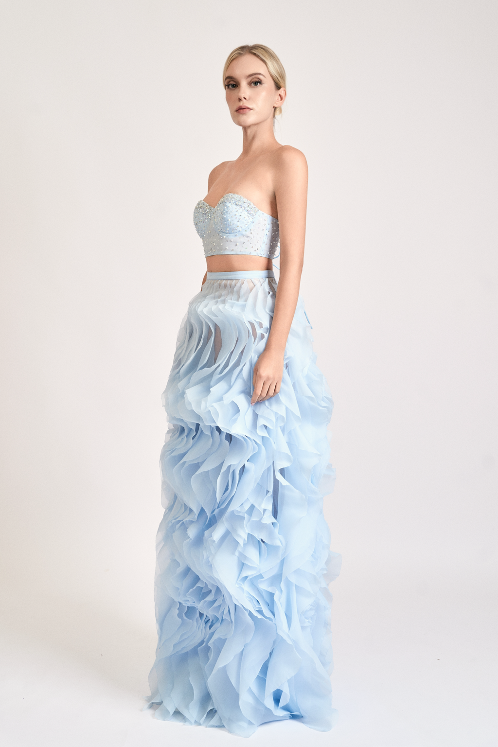 Beaded Strapless Corset Top