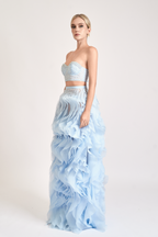 Beaded Strapless Corset Top