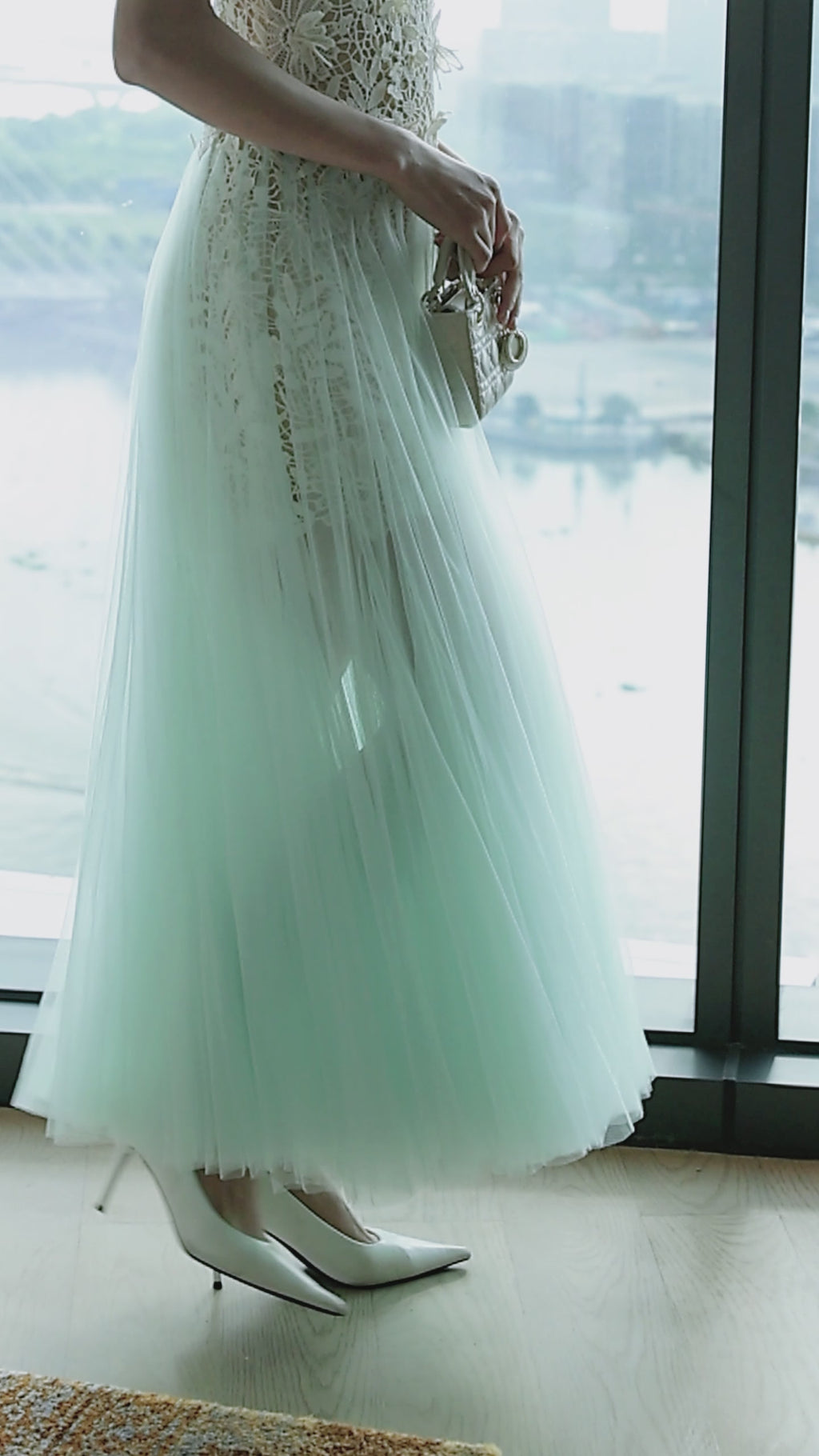 Ethereal Grace Midi Dress