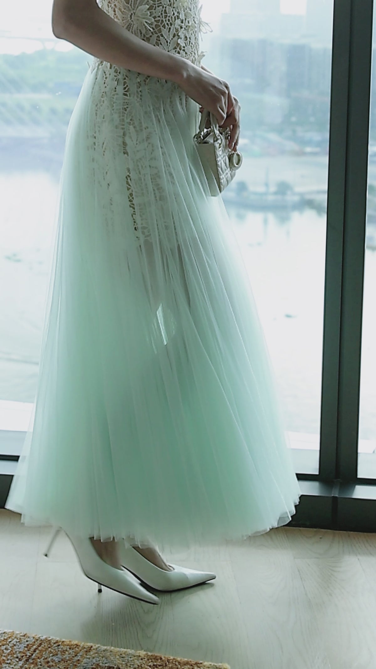 Ethereal Grace Midi Dress