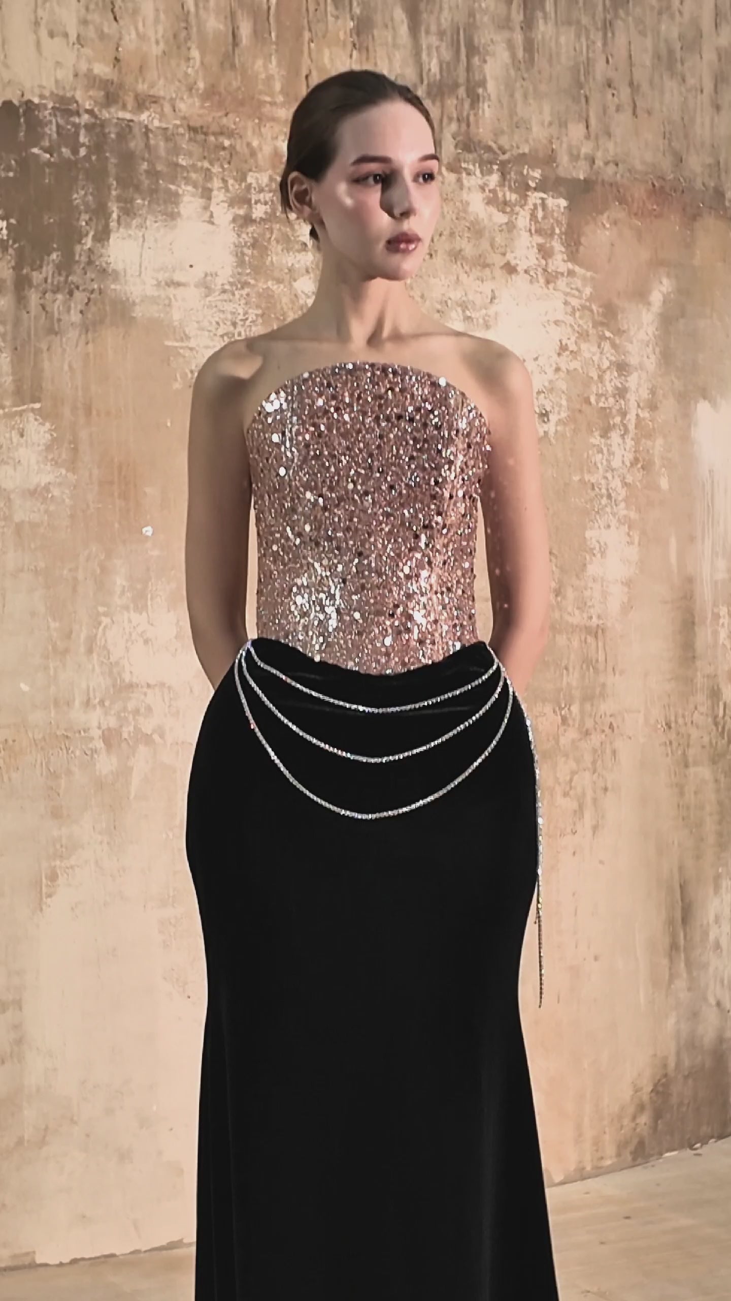 SEQUIN EMPRESS – Corset Mermaid Gown