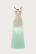 Mint Bloom Maxi Dress
