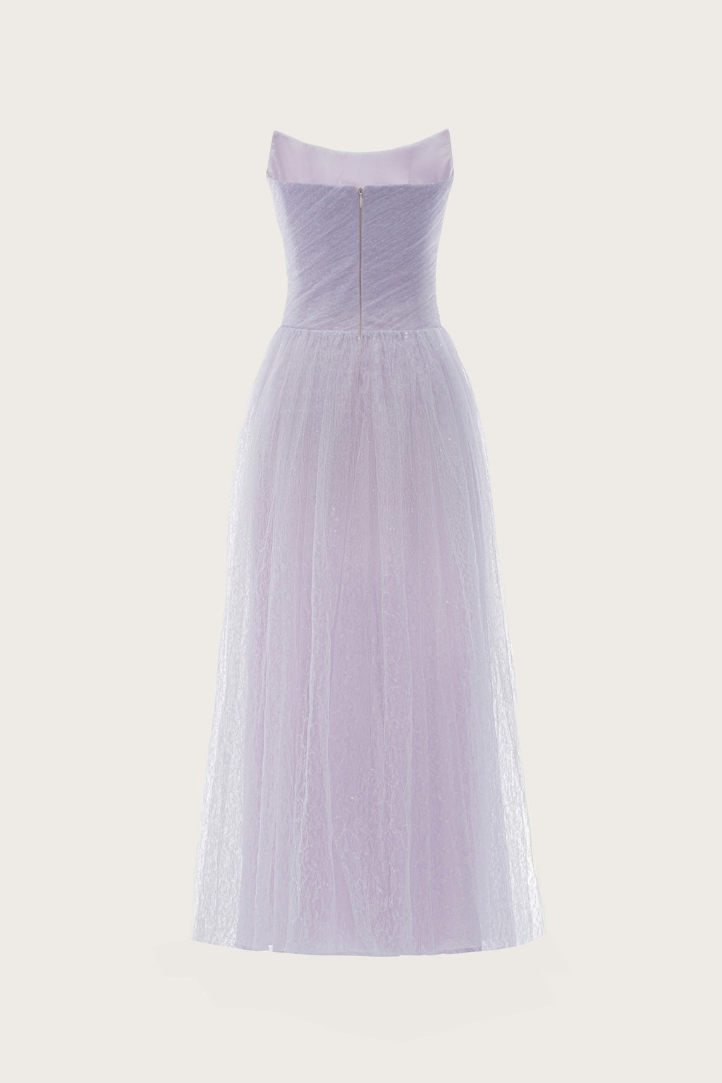 Blush Strapless Lace Dress