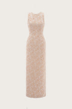 Butterfly Embellished Brocade Maxi