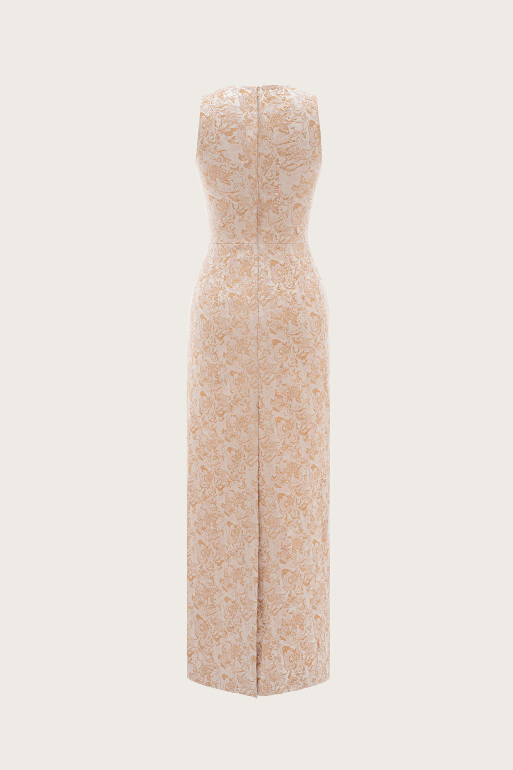 Butterfly Embellished Brocade Maxi