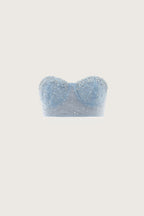 Beaded Strapless Corset Top