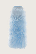 Ruffled Organza Maxi Skirt