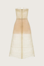 Floral Embellished Strapless A-Line Midi
