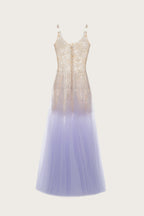 Violet Bloom Midi Dress